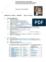 Ficha Integral Del Estudiante