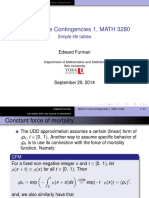 Maths of Life Contingencies 1, MATH 3280