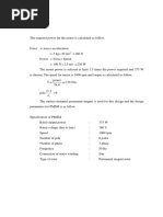 Motor Power Calculation