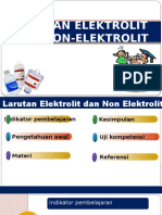 Larutan Elektrolit vs Non-Elektrolit