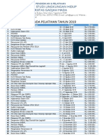 Agenda Pelatihan LH UGM PDF