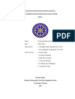 FDII-1. Praktikum Fisika Dasar Kalorimeter Air