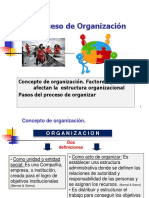 Factores y pasos del proceso de organización