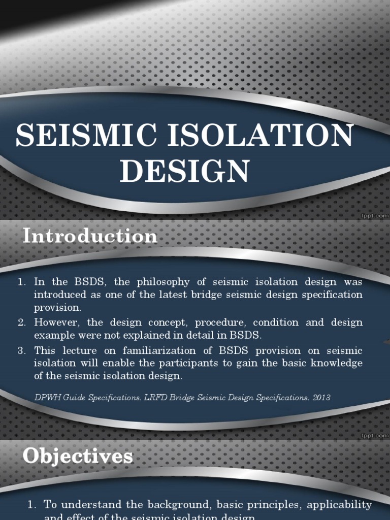 Seismic Isolation Design for Bridges | PDF | Earthquake Engineering ...