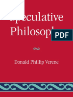 Donald Phillip Verene - Speculative Philosophy (2009, Lexington Books) PDF