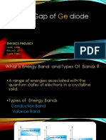 Band Gap of Diode: Physics Project