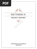 555 Timer Ic: Project Report