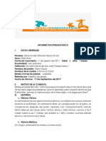 Informe Psicopedagogico