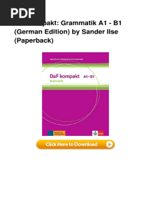 Daf Kompakt Grammatik A1 - B1 German Edit