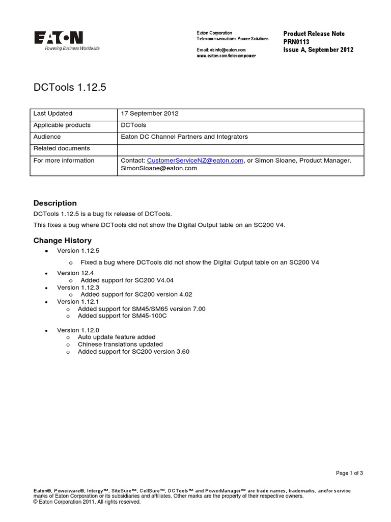 Dctools 1.12.5: Description | PDF | Digital Technology | Cyberspace