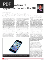 2016 The Implications of Apple's Battle With The FBI