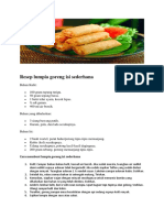 Resep Lumpia Goreng Isi Sederhana