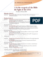 New Avenues in The Exegesis of The Bible in The Light of The LXX