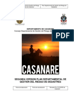 DEPARTAMENTO DE CASANARE Consejo Departamental de Gestión Del Riesgo de Desastres CDGRD