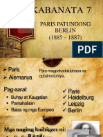 Kabanata 7: Paris Patungong Berlin (1885 - 1887)