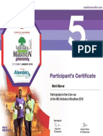 Certificate of Marathon