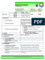 School Punta Integrated School Grade Level Grade 10 Teacher Learning Area Section Date Time Quarter