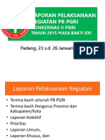 LAPORAN PB PGRI KONKERNAS 2015-Tya