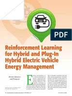 Reinforcement Learning For Hybrid and Plug-In Hybrid Electric Vehicle Energy Management