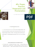 4Ps: Prayer, Practice, Preparation and Proclamation: By: Ciedelle Honey Lou Sumaljag Dimalig