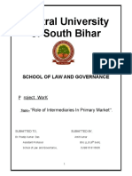 Role of Intermediaries in Primary Market