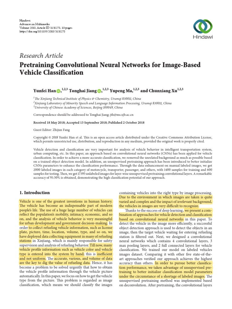 Pretrained Vehicle Classifier | PDF | Machine Learning | Applied ...