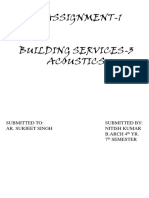Assignment-1 Building Services-3 Acoustics