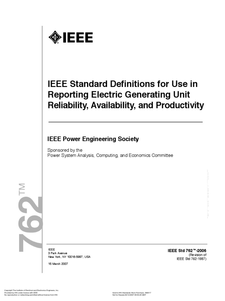 IEEE 762 Standard | PDF | Institute Of Electrical And Electronics ...