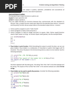 PSAT Labsheet - 3, Python - 1