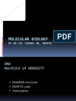 Molecular Biology: by DR - Tri Yudani MR, Mappsc
