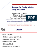 QBD For Inhalation Products Yu