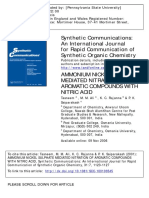 Ammonium Nickel Sulphate Mediated Nitration of Aromatic Compounds With Nitric Acid PDF