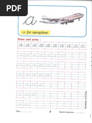Vikas Alphabet Cursive Letters