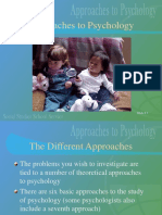 Approaches To Psychology: Slide # 1