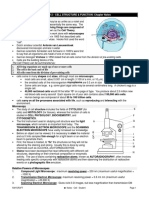 Biology 12 - Cell Structure & Function: Chapter Notes: The Cell Theory Can Be Summarized As