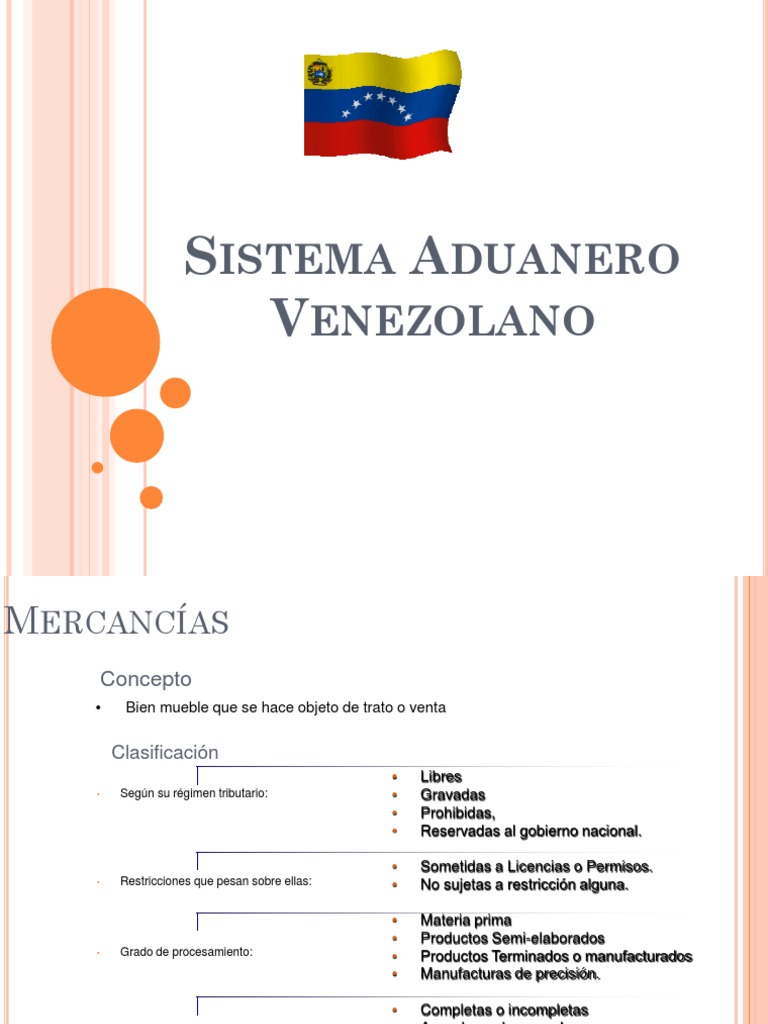 Sistema Aduanero en Venezuela | PDF | aduana | Economía mundial