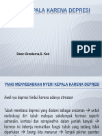 Nyeri Kepala Karena Depresi - Dean Grestama