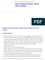 Difference Between Float... Charger - Electrical4u