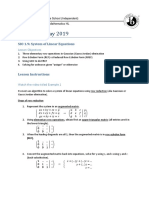 system of linear equations