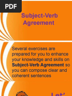 Subject Verb Agreement q1w9