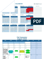 Fall 2019 Annual Calendar: JANUARY 2019 February 2019 MARCH 2019 APRIL 2019 - NOTES