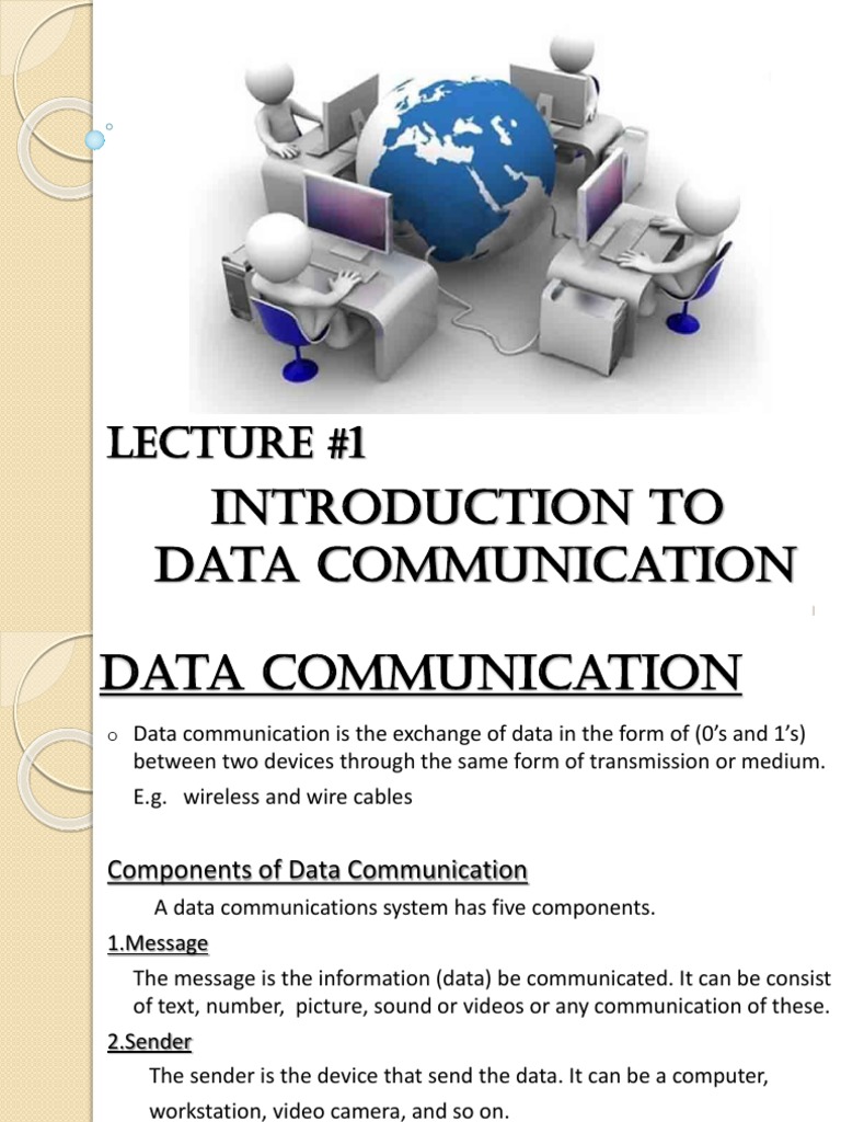 Data Communication Overview | PDF | Duplex (Telecommunications ...