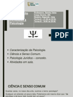 AULA 01 - INTRODUÇÃO À PSICOLOGIA - Slides PDF