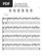 As Tears Go by Guitar TAB Chords Drue James