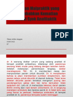 Malpraktek Medis yang Menyebabkan Kematian Akibat Syok Anafilaktik