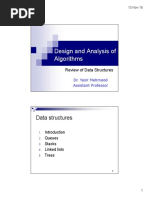 Design and Analysis of Algorithms: Data Structures