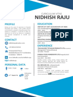 Nidhish Raju Resume New Update