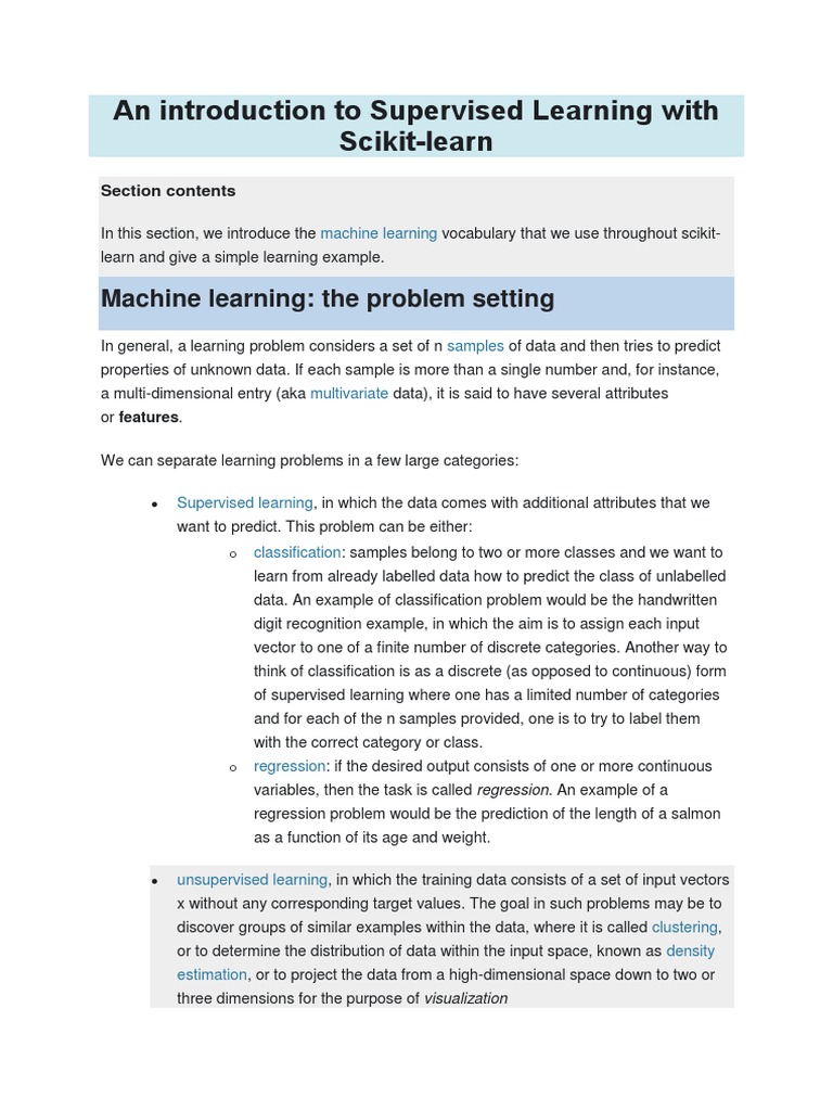An Introduction To Supervised Learning With Scikit-Learn: Machine ...
