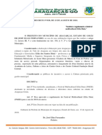 Decreto Nº038, de 13 de Agosto de 2018.