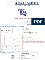 2019.04.10 L14 S&S Fourier Transform Convergence, Properties